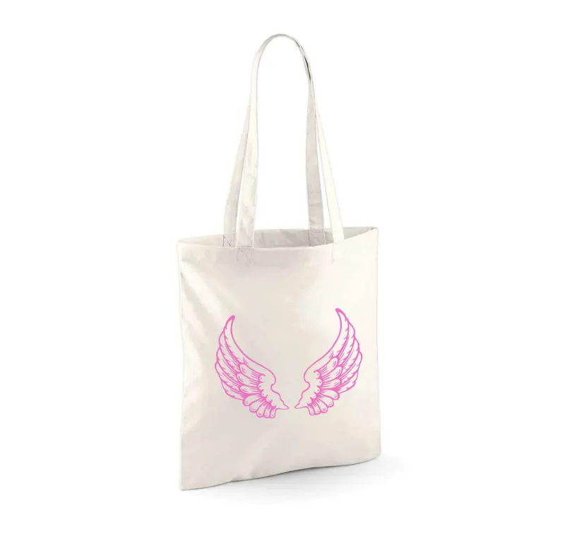 Angel wings shopping bag