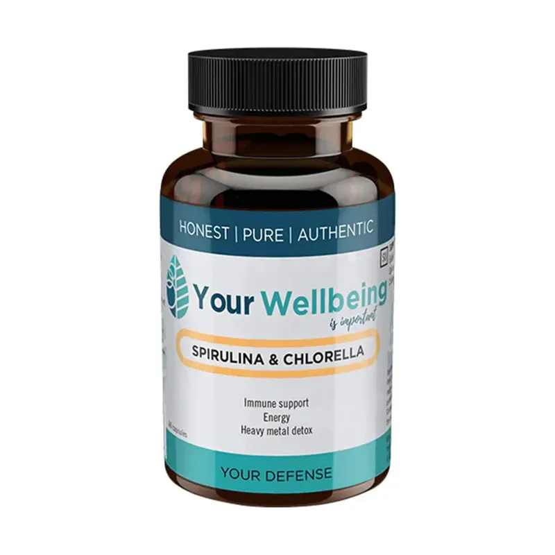 Your Wellbeing Spirulina & Chlorella 60 Capsules