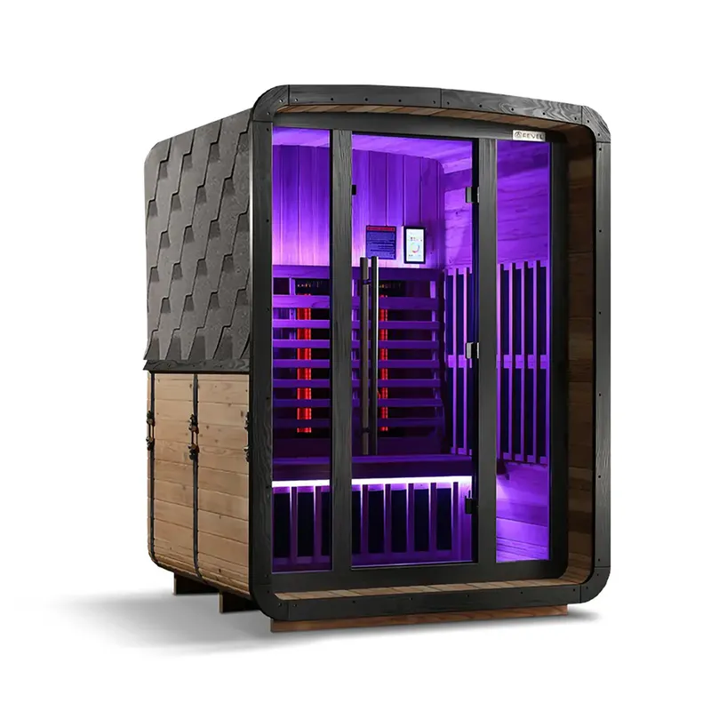 Revel - Luna - 3 Person Infrared Outdoor Cabin Sauna