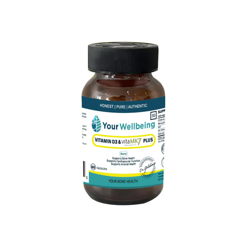 Your Wellbeing Vitamin D3 1000IU and MK7 plus 60 capsules
