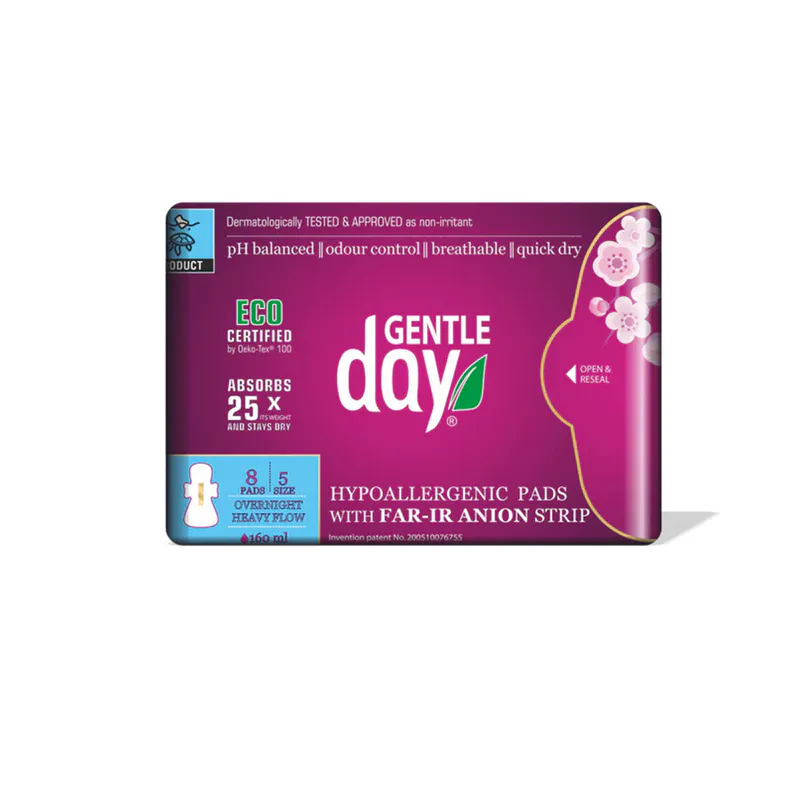 Gentle Day Organic Heavy Flow Pads 8 pcs