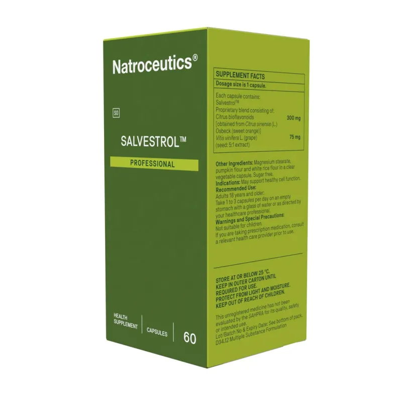 Natroceutics Salvestrol Professional 60 VegiCaps NAPPI Code 300494001