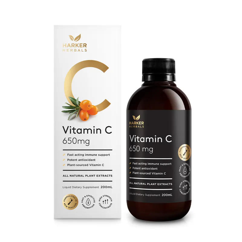 Harker Herbals Liquid Vitamin C 650mg 200ml Syrup