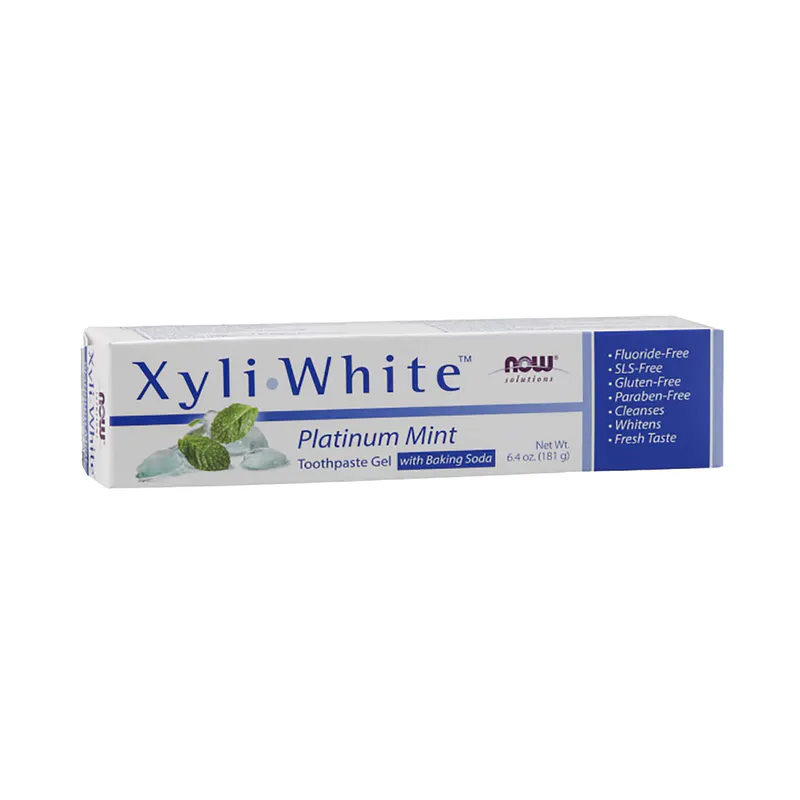NOW Solutions Xyliwhite Platinum Mint Toothpaste Gel with Baking Soda 181g