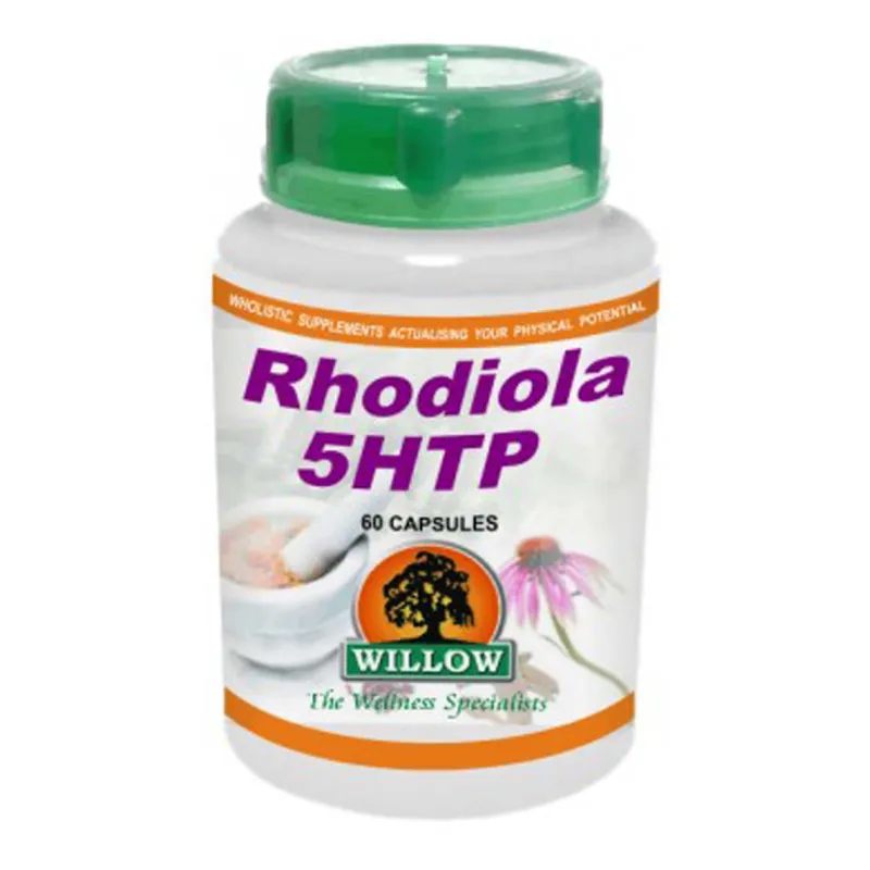 Willow Rhodiola and 5 HTP 75percent 60 Caps