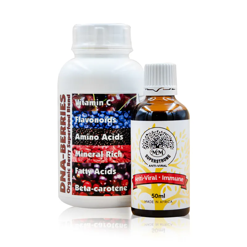 Essential Immune bundle DNA Berries 90 capsules and MM Superstrong Antiviral 50ml