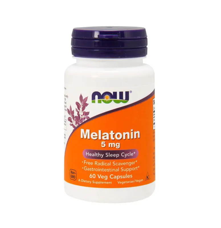 NOW Foods Melatonin 5mg 60 Veg Capsules