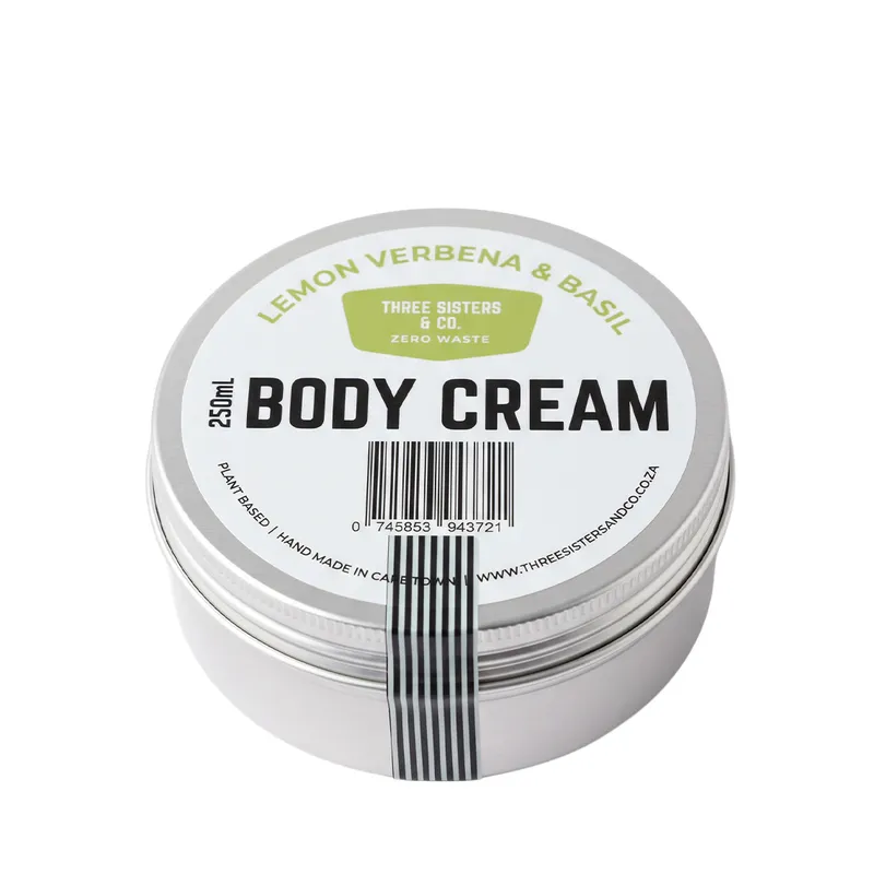 Three Sisters Co Body Cream Lemon Verbena and Basil 250ml