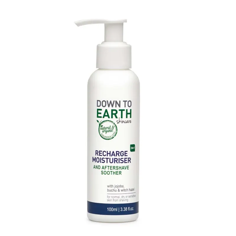 Down To Earth Recharge Moisturiser and Aftershave Soother 100ml
