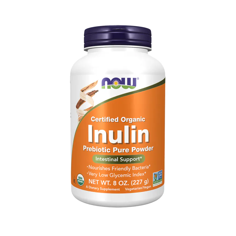 Now Foods Certified Organic Inulin Prebiotic Pure Powder 227g
