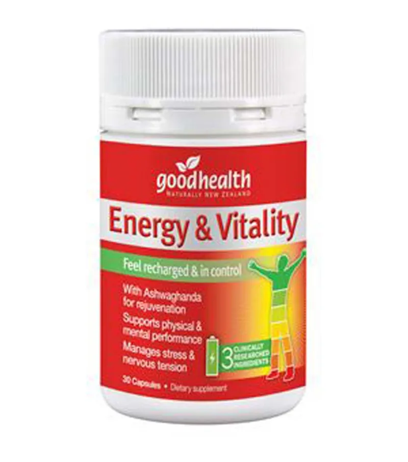 Good Health Energy and Vitality Caps 30 Caps NAPPI Code 720442001