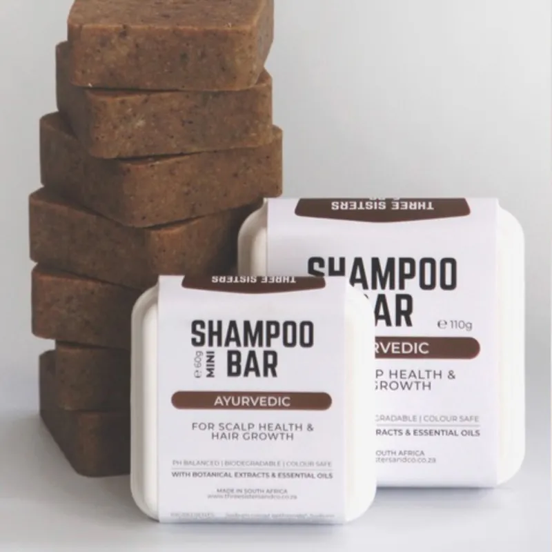 Three Sisters Co mini Shampoo Bar Ayurvedic 60g