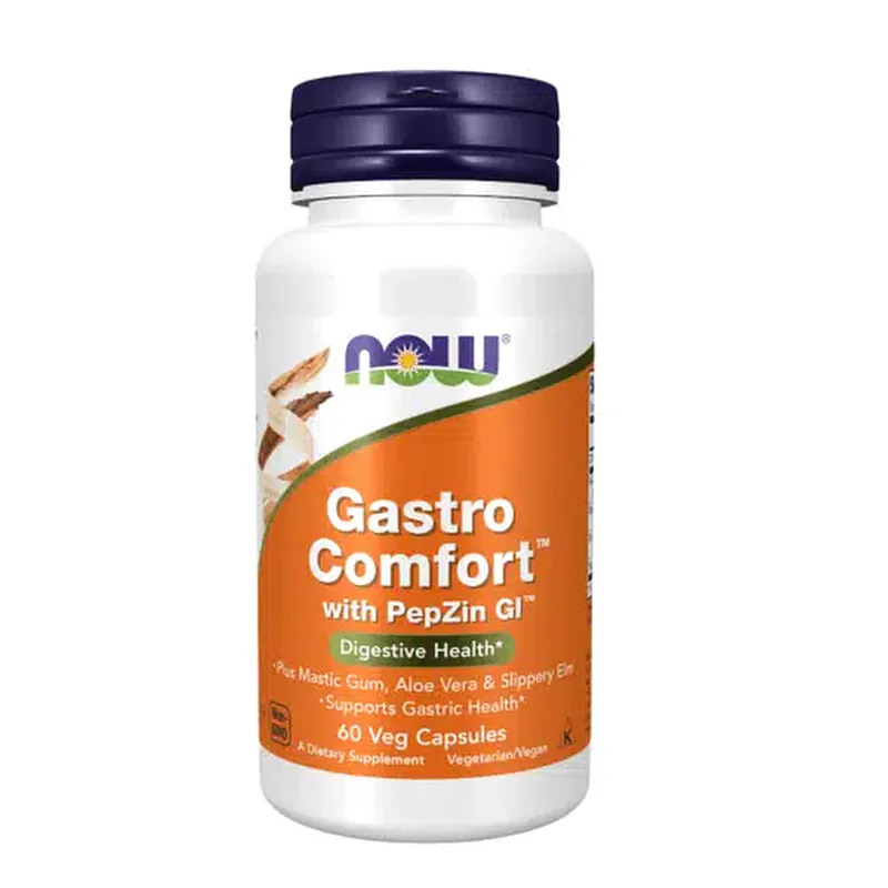 NOW Foods Gastro Comfort with PepZin GI 60 Capsules