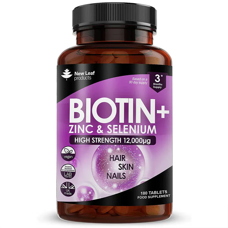 New Leaf Biotin+ Zinc and Selenium 180 tablets