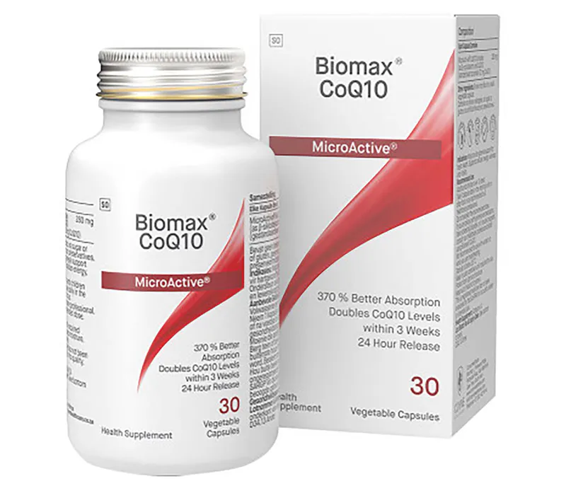 Coyne Biomax CoQ10 Microactive 30 VegiCaps (NAPPI Code 3001803001)