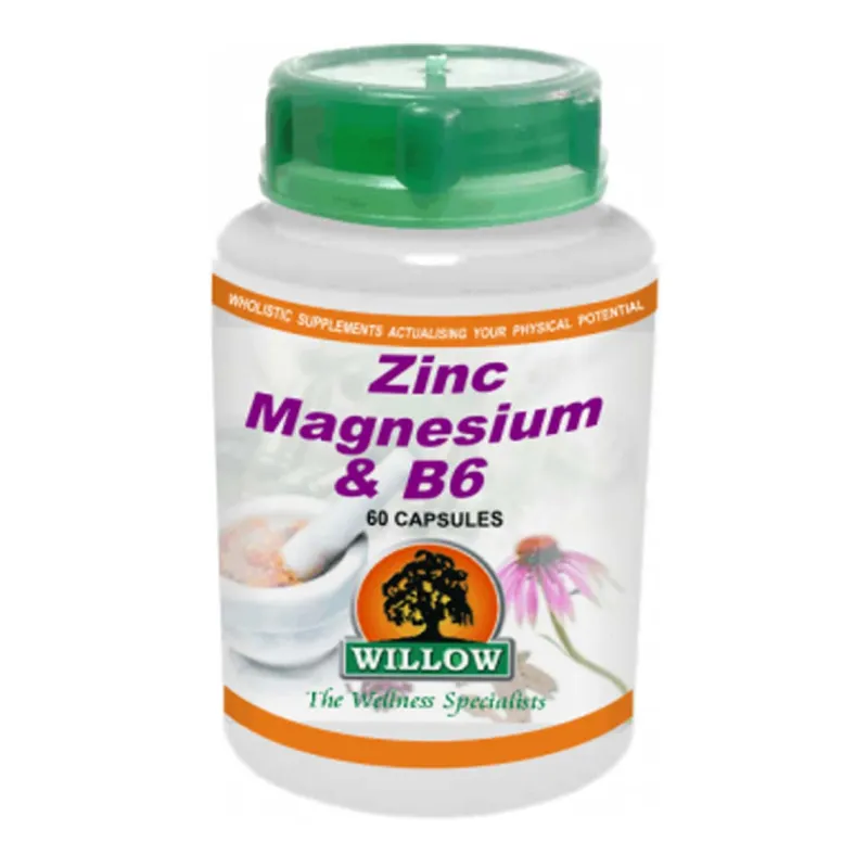 Willow Zinc, Magnesium and B6 60 Caps