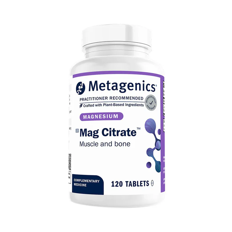 Metagenics Mag Citrate 120 Tab NAPPI Code 3001457-001