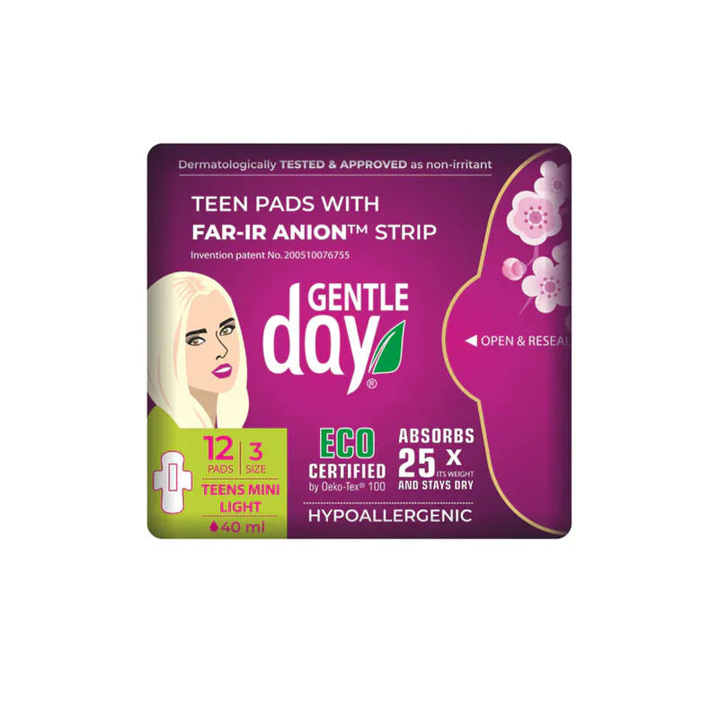 Gentle Day TEENS Mini Light Flow Pads 12 pcs