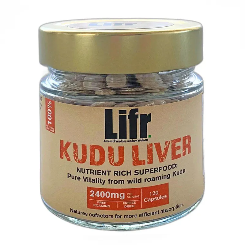 Lifr Kudu Liver 120 Capsules (30 servings)