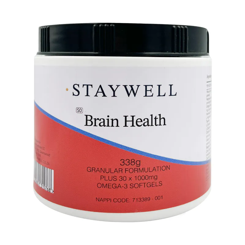 Staywell Brain Health 338g plus 30 Omega 3 Softgels