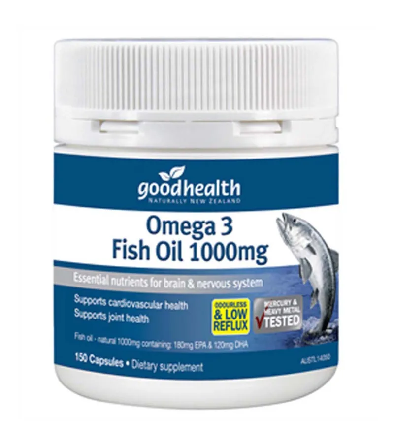 Good Health Omega 3 Fish Oil 1000mg 150 Gel Caps