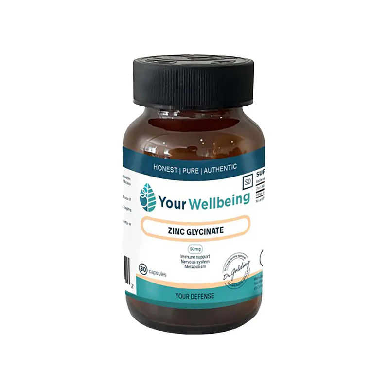 Your Wellbeing Zinc Glycinate 50mg 30 Caps