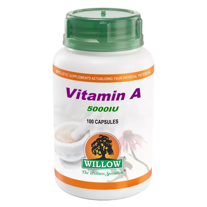 Willow Vitamin A Palmitate 5000IU 100 Capsules