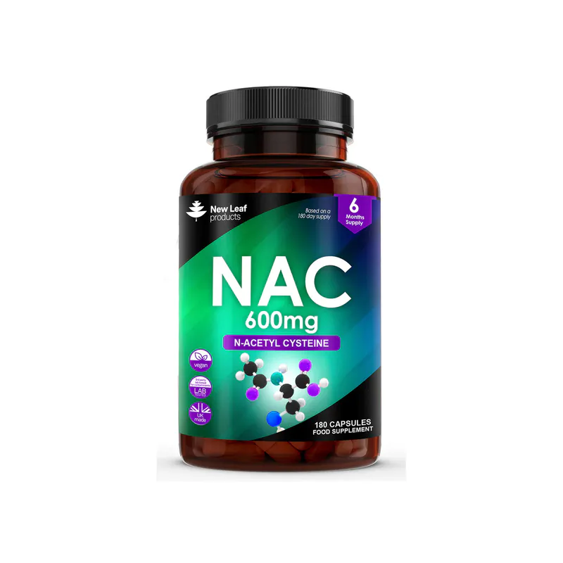New Leaf NAC 600mg N Acetyl Cysteine 180 Tablets