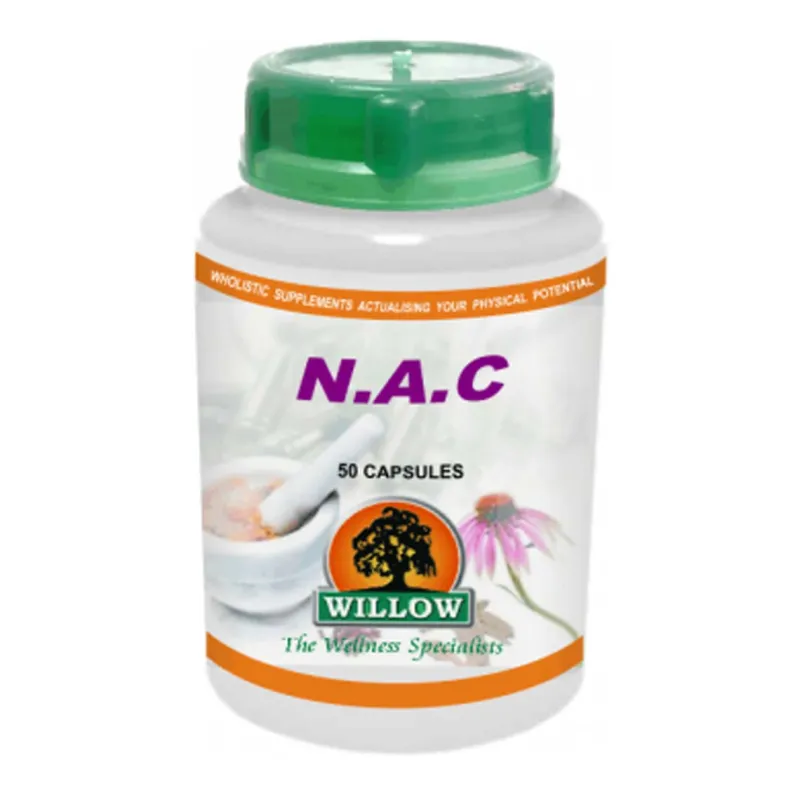 Willow NAC NAcetyl LCysteine 500mg 50 Caps