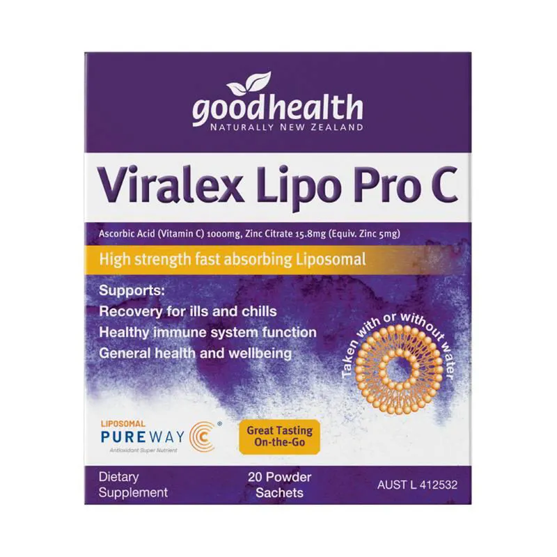 Good Health Viralex Lipo Pro C 20x 3g powder sachets