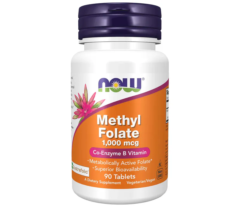 NOW Foods Methyl Folate 1000 mcg 90 Tablets