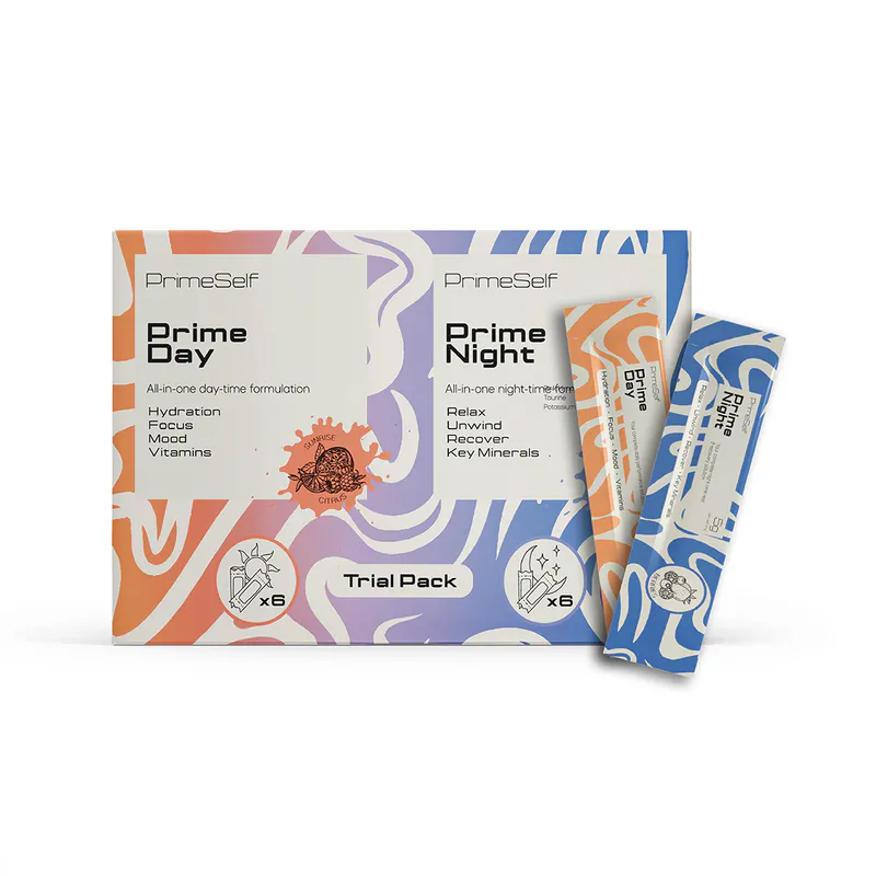 PrimeSelf Trial Pack 6 sachets each Prime Day and Prime Night