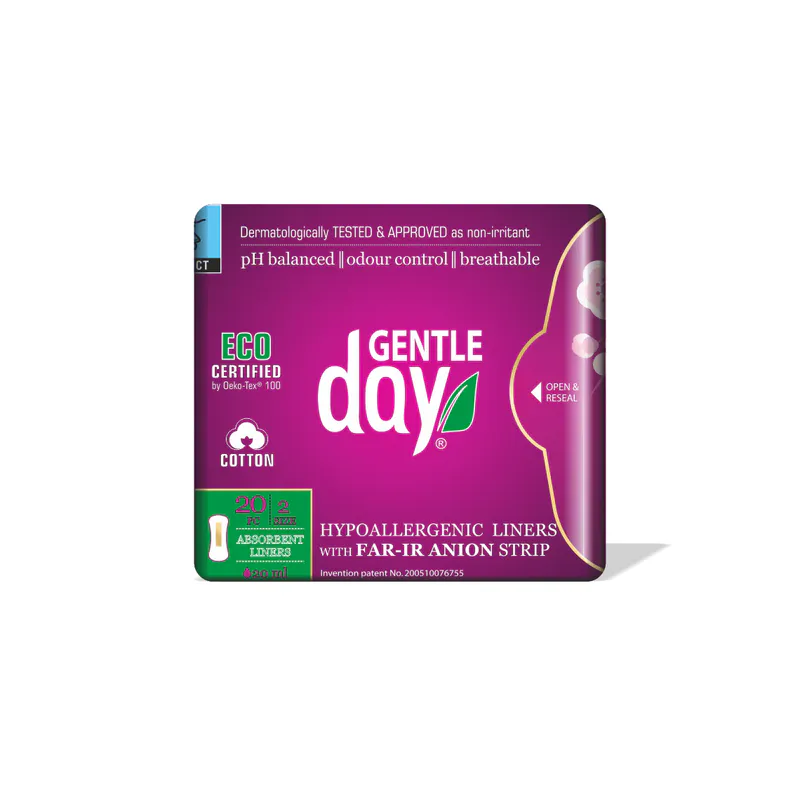 Gentle Day Cotton Absorbent Liners 20 pcs