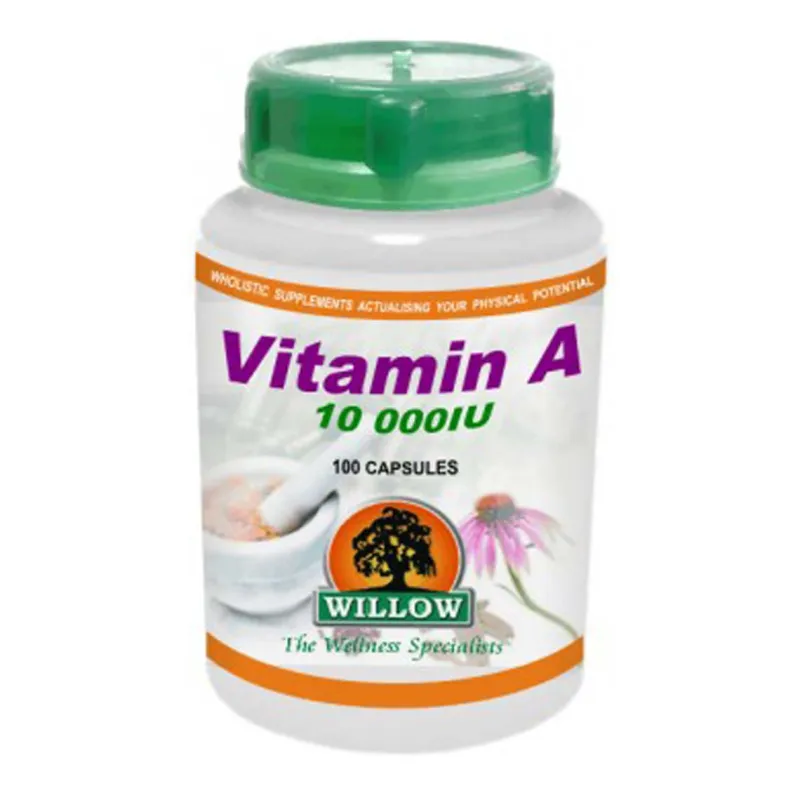 Willow Vitamin A 10000IU 100 Caps