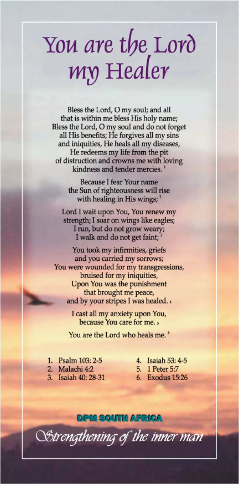 Proclamation - You are the Lord my Healer