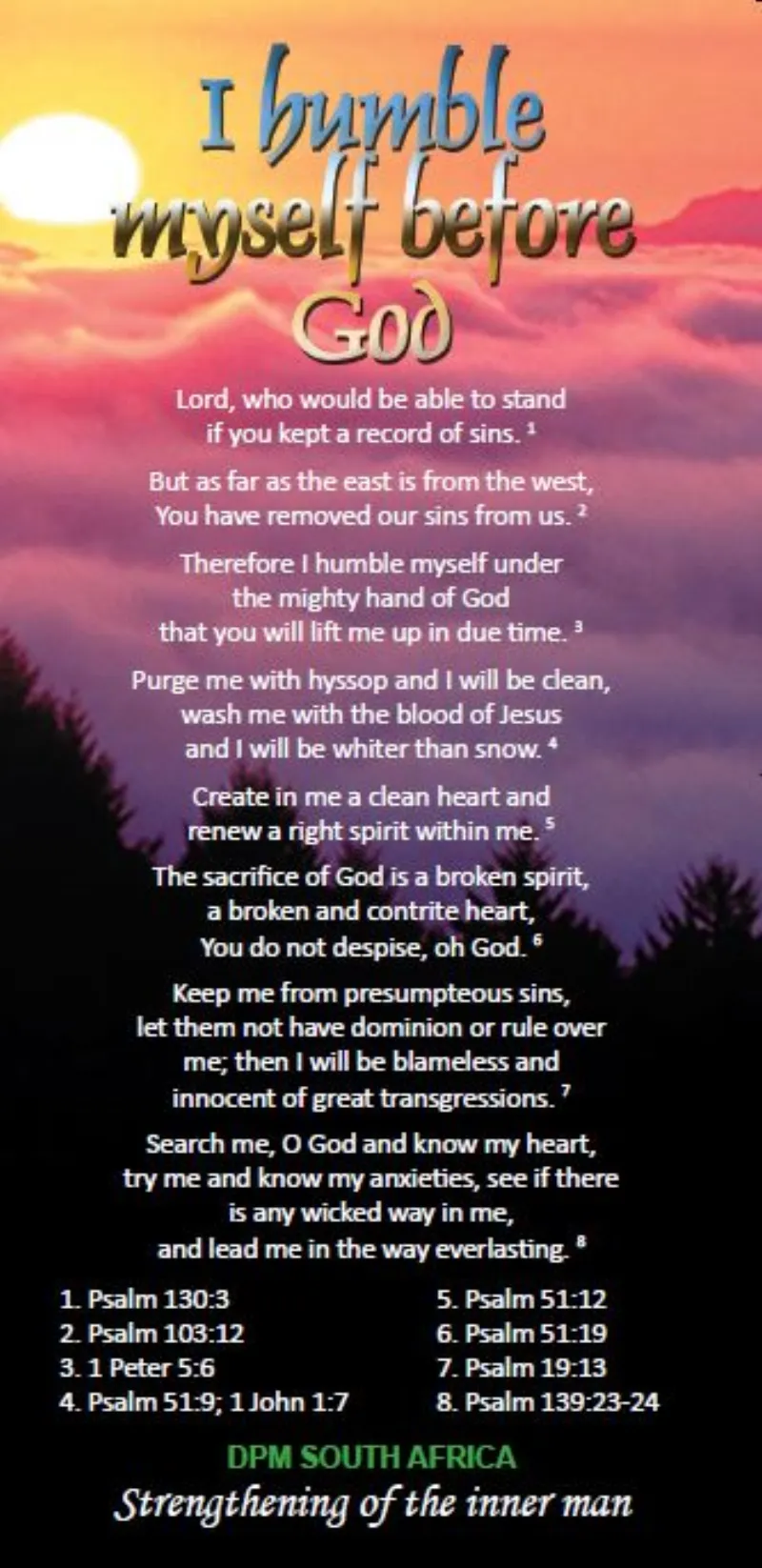 Proclamation - I Humble Myself