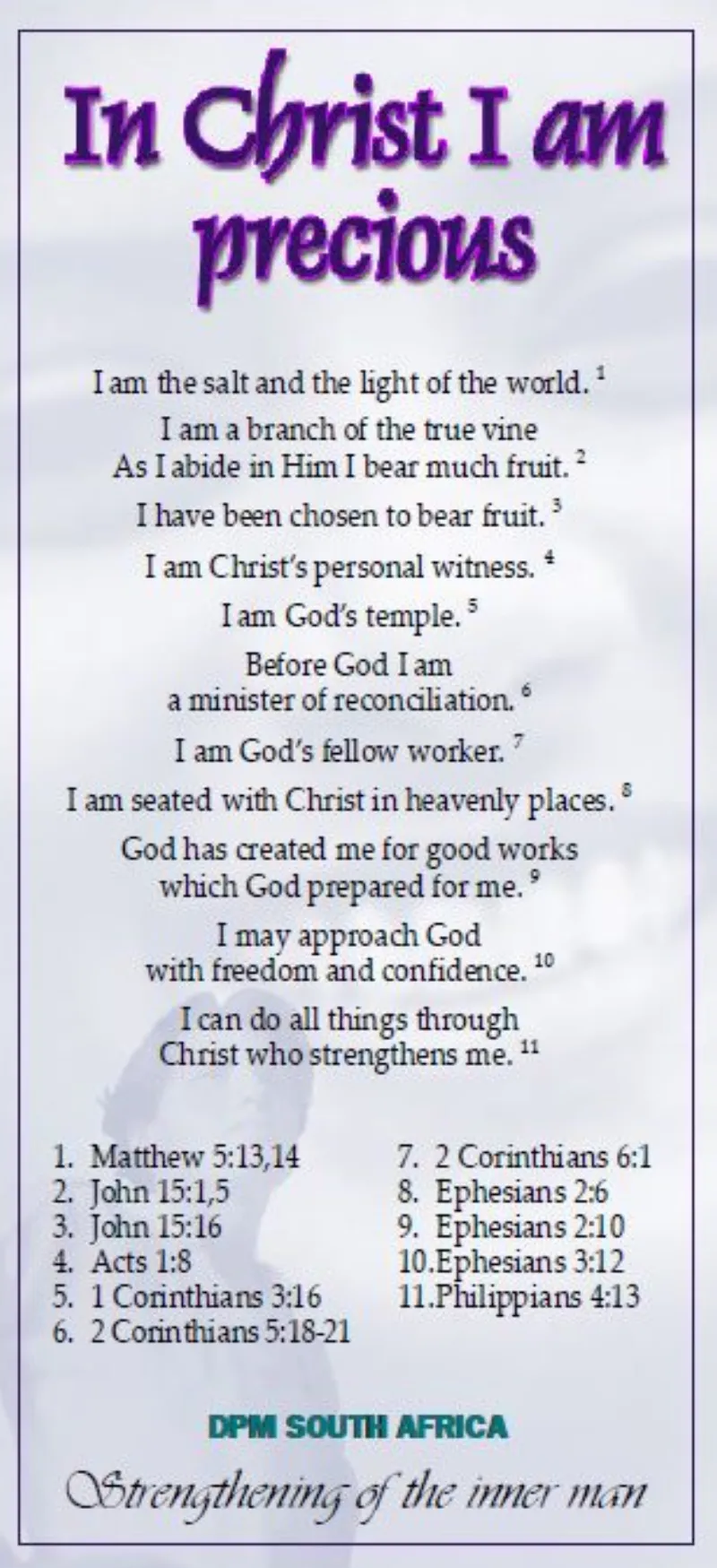 Proclamation - I am Precious in Christ