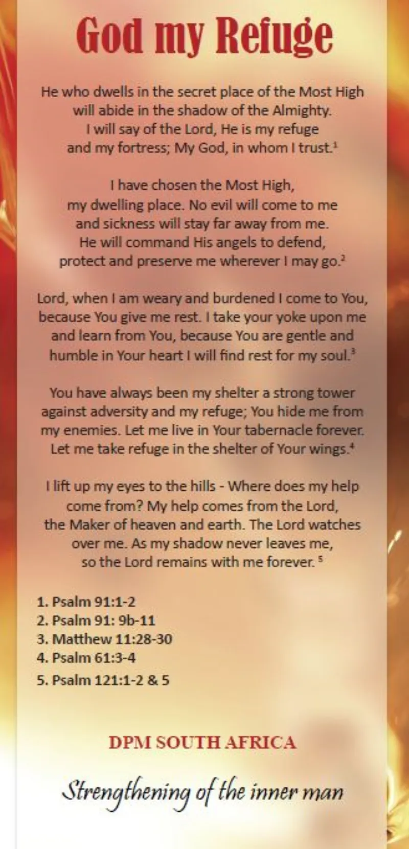 Proclamation - God my Refuge