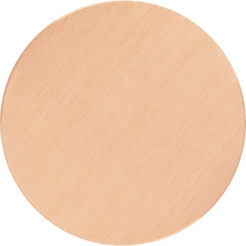 Brushed copper finish representation