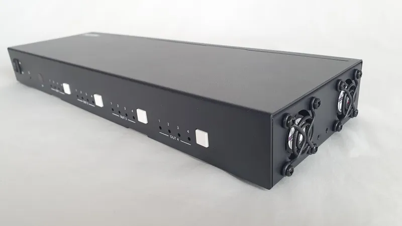 4x4 4K HDMI Matrix over CAT with Downscaler