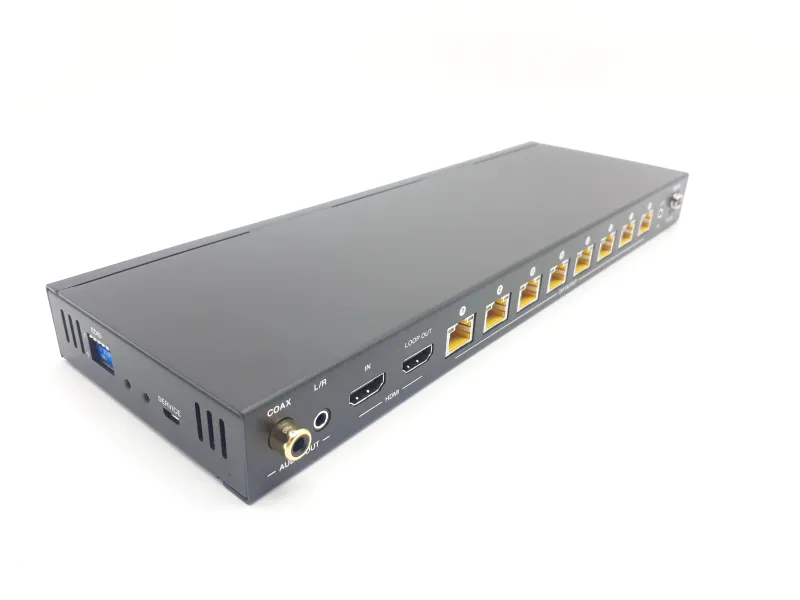 1x8 4K HDMI Splitter CAT6 Extender with Audio Extraction