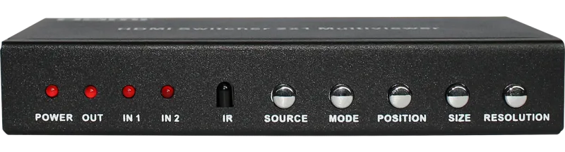 2x1 Multiviewer Switch RS232 1