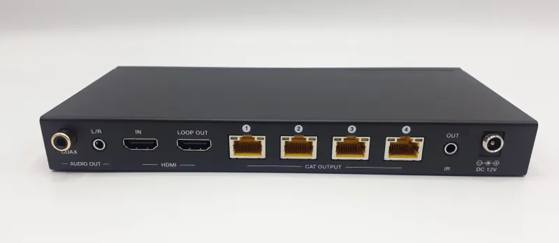 1x4 4K HDMI Splitter CAT6 Extender with Audio Extraction
