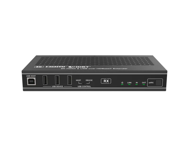 8K@60Hz or 4K@120Hz HDBaseT Extender with 100m Range