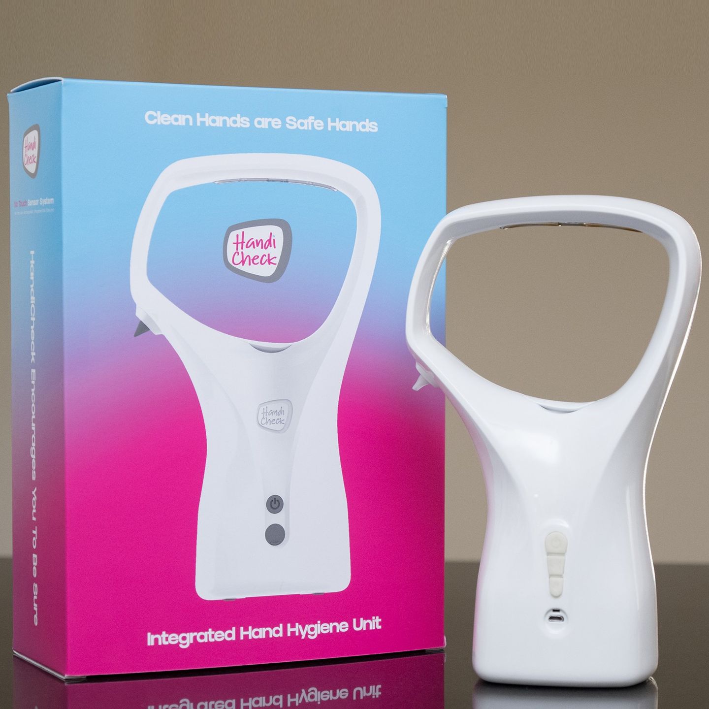 HandiCheck integrated hand hygiene unit