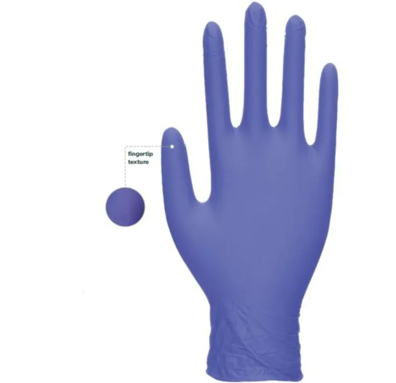 UNIGLOVES® Zero Blue Nitrile Examination Accelerator Free Glove