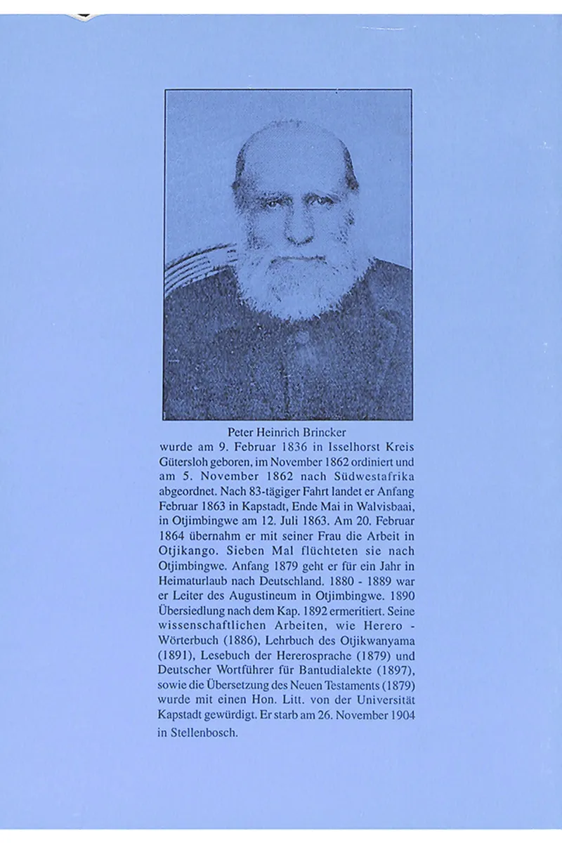 us alten Tagen in Südwest Heft 14: Herero-Namakrieg 1863-1870 Back