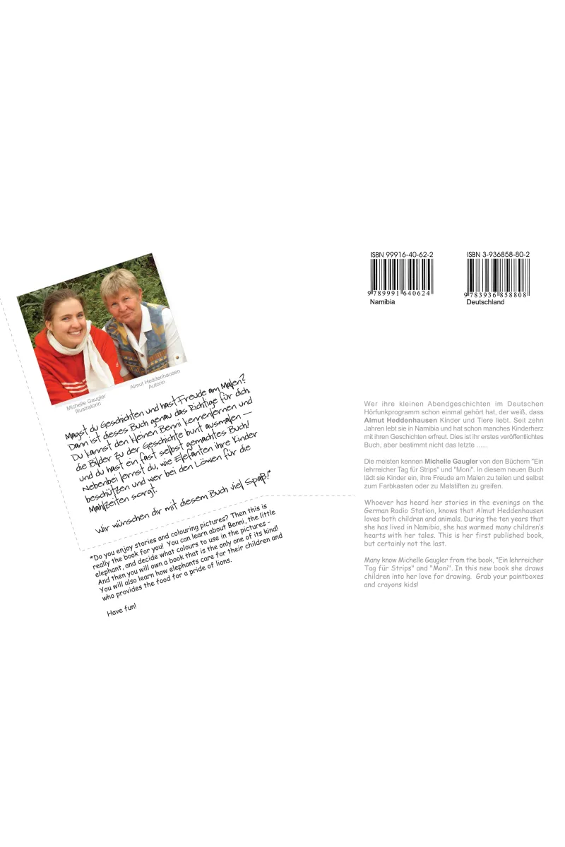 Benni 1: The little Elephant/Der kleine Elefant Back