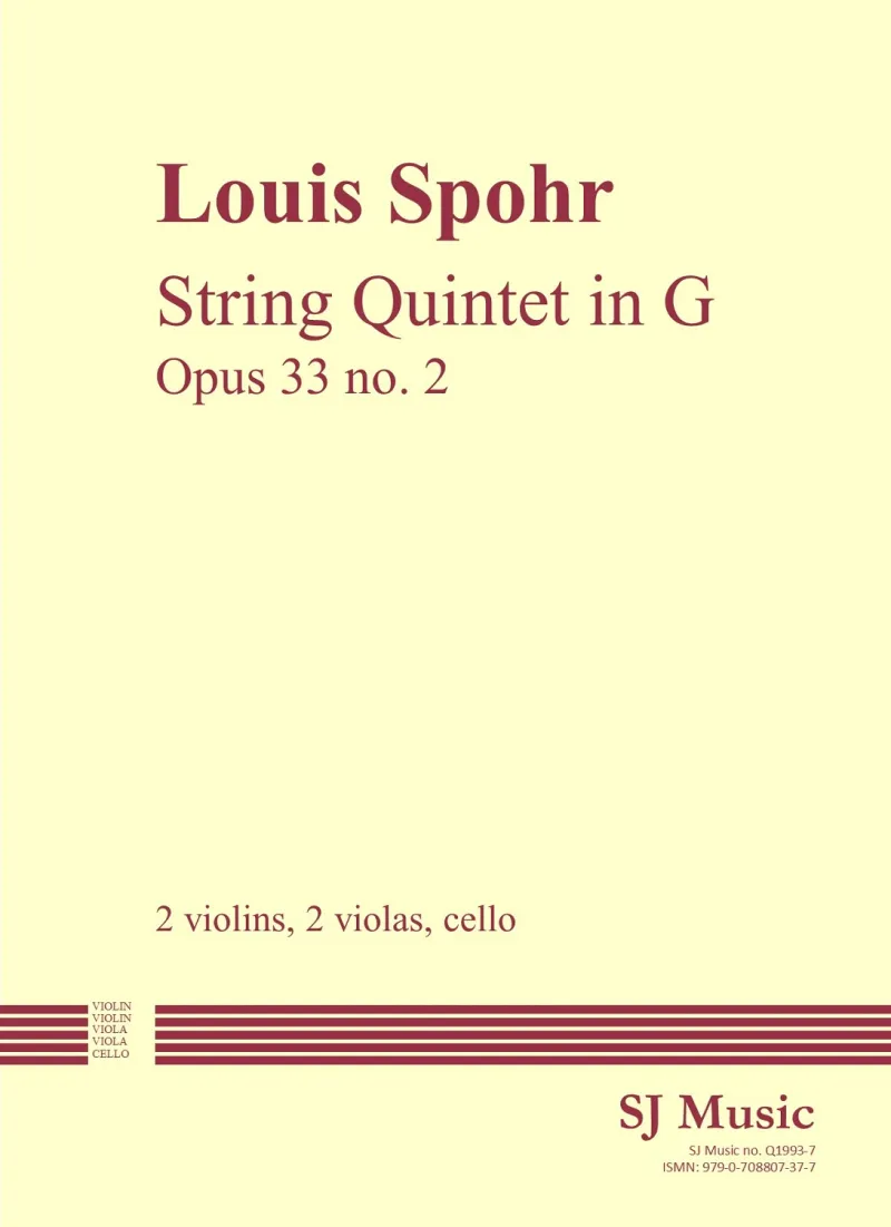 Spohr Quintet in G cover