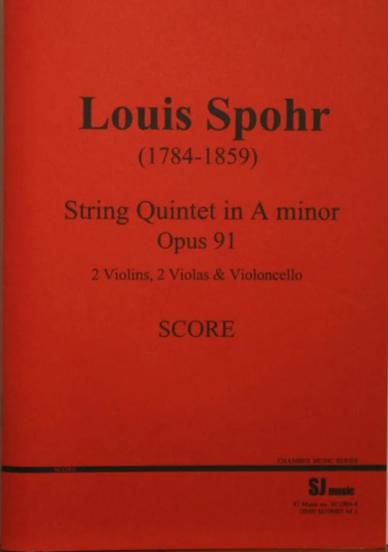 Spohr quintet op91 score - cover